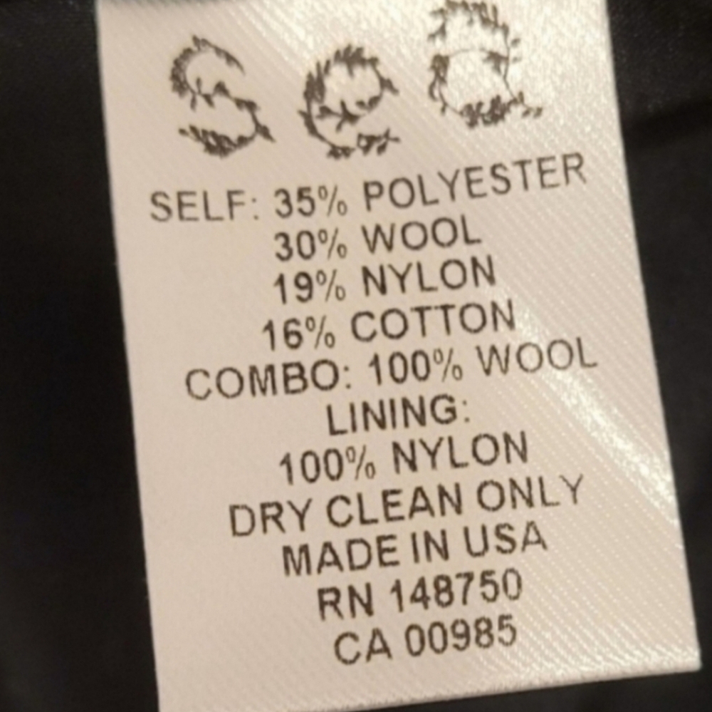 NWT SEA NEW YORK GINGHAM WOOL BLEND BELTED COAT - Picture 7 of 8